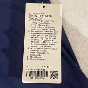 Lululemon Swiftly Tech long Sleeve 2.0